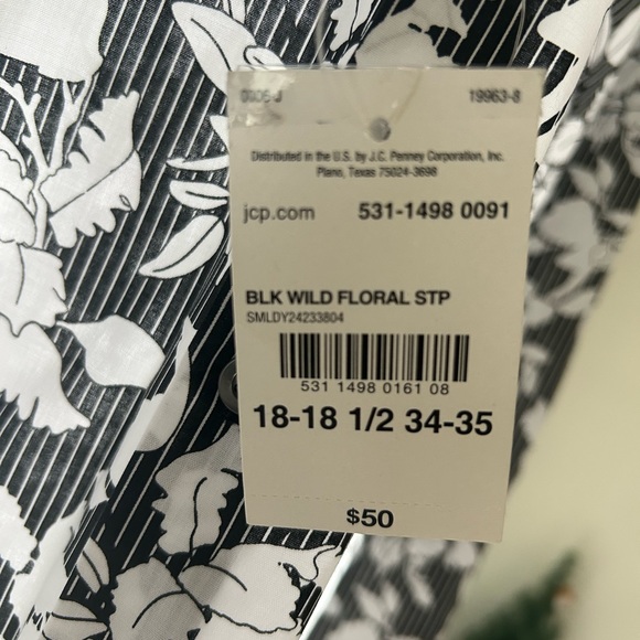 J Ferrar Men’s Dress Shirt XXL 18-181/2 34-35 - Picture 4 of 6